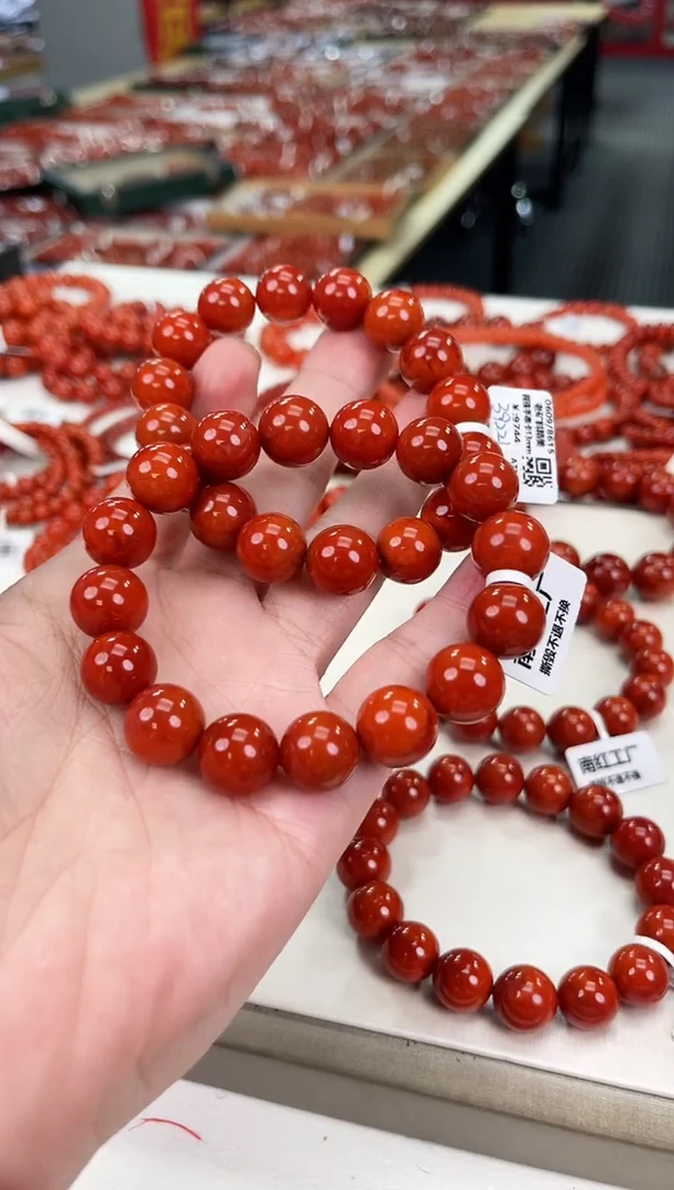 南红玛瑙瓦西手串13+未镶嵌（多样式发其一）