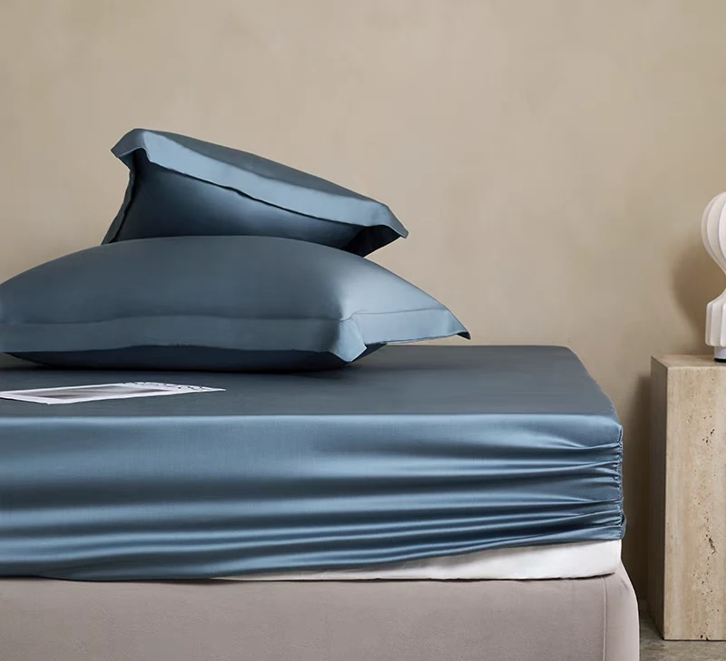 【天丝床笠】断色断码莱赛尔天丝单品床笠简约纯色酒店单人双人轻奢