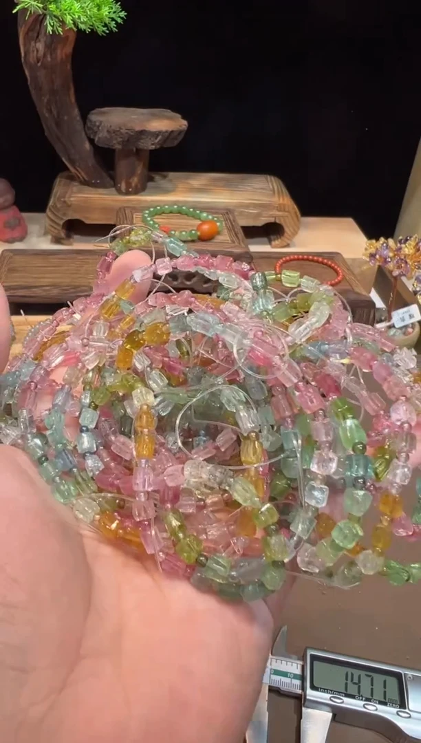 【闪购商品】碧玺手链未镶嵌手饰@@多样性发一592G