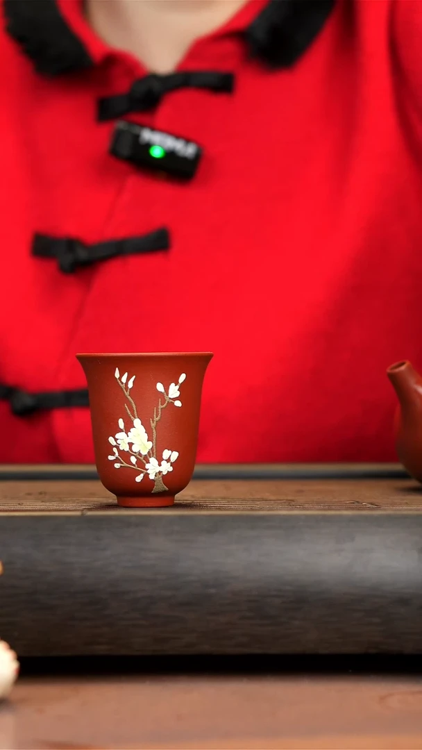 【闪购商品】紫砂茶壶朱泥梅花杯