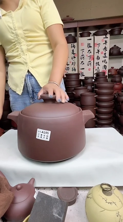 宜兴紫砂微瑕5升螺纹款A195