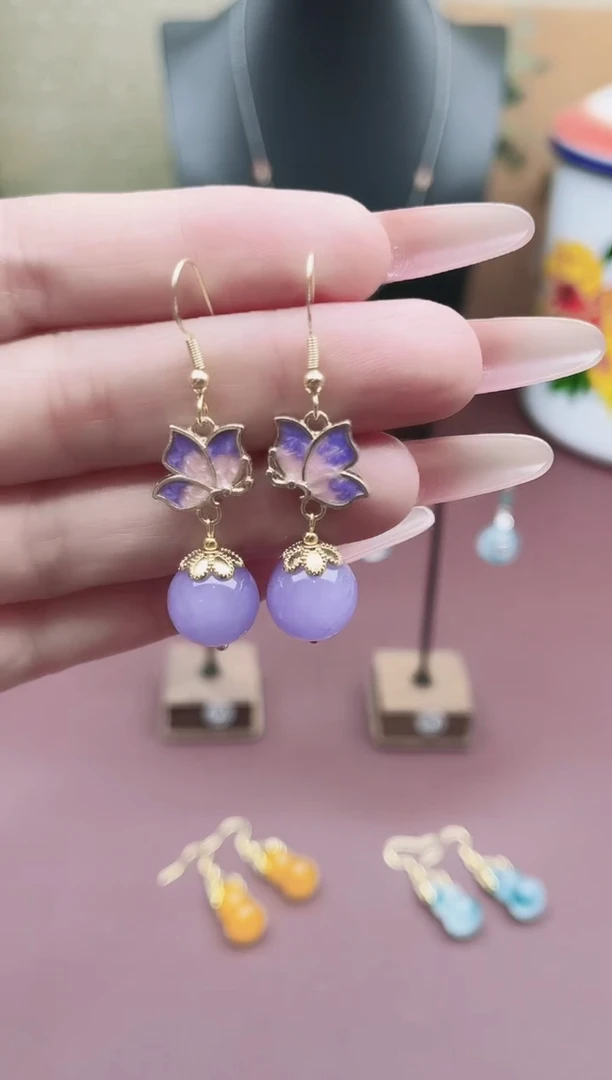 未镶嵌耳饰玛瑙/玉髓6281