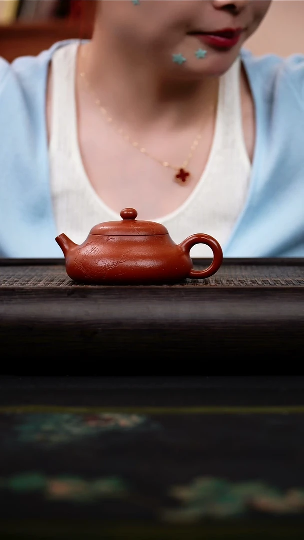 茶壶紫砂静乐 小红泥