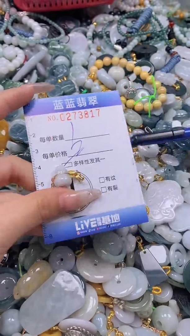 翡翠未镶嵌颈饰闪购0273817多样性发其一