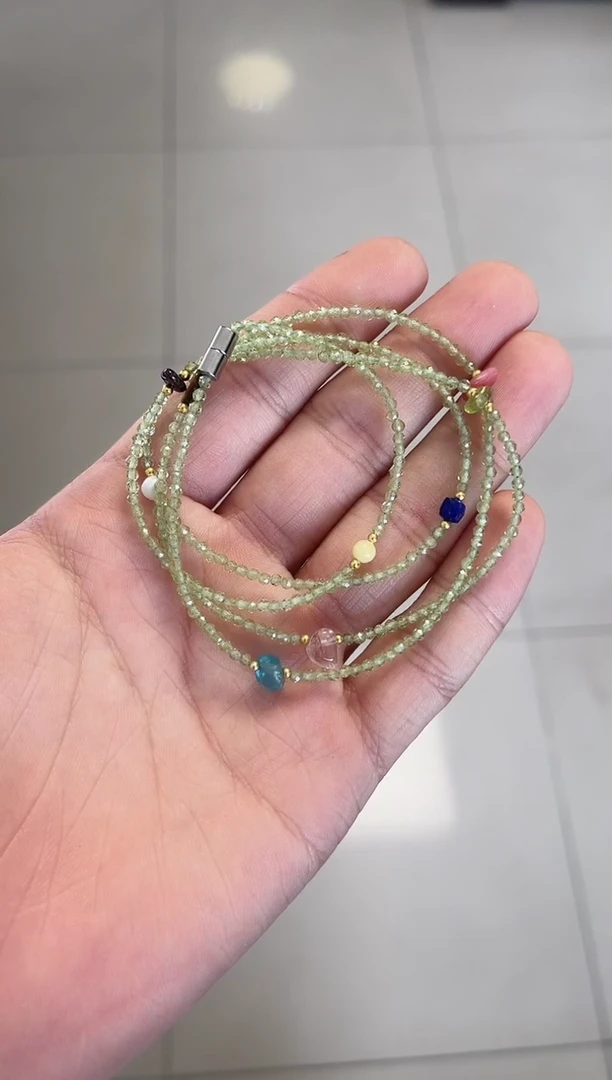 手串未镶嵌橄榄石橄榄石多圈手串