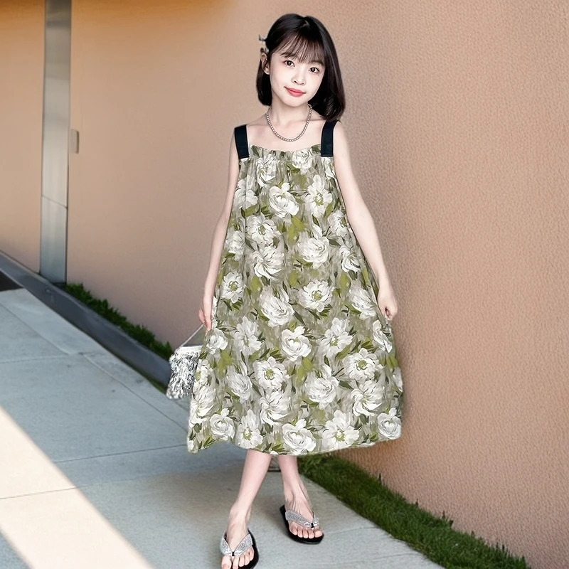 女童连衣裙夏装2025新款睡衣裙儿童夏季洋气女孩宝宝薄款公主裙子