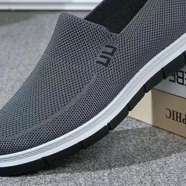 2025年新款男士春秋透气休闲单鞋中老年防滑舒适爸爸鞋老人健步鞋