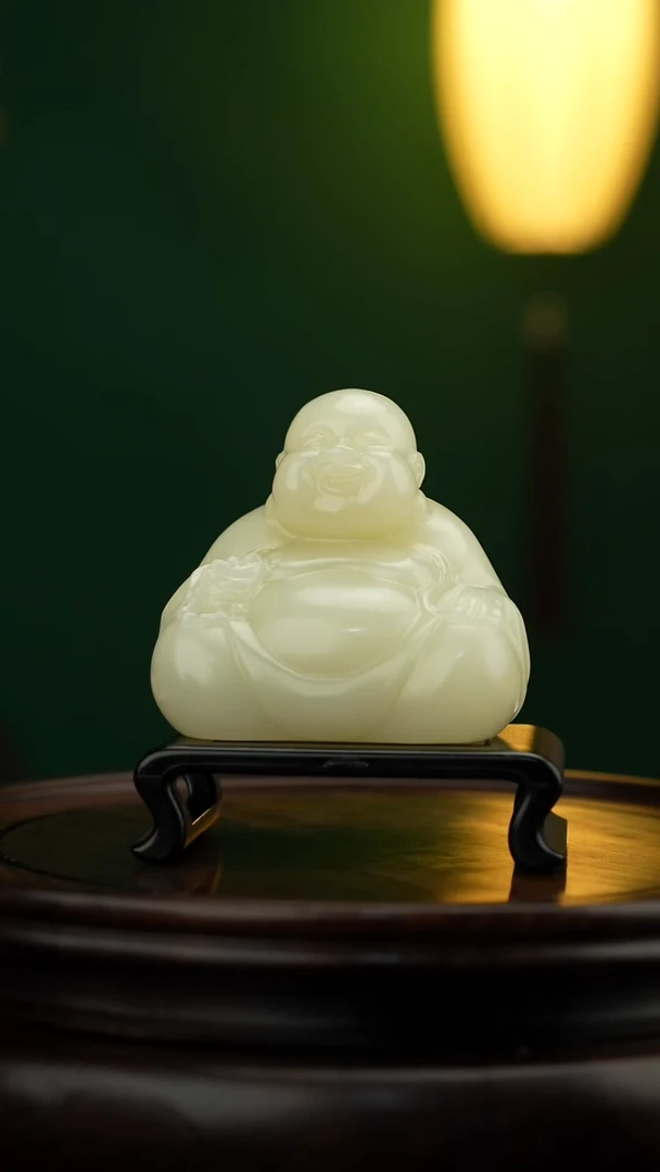 玉【弥勒】天然玉石手把件