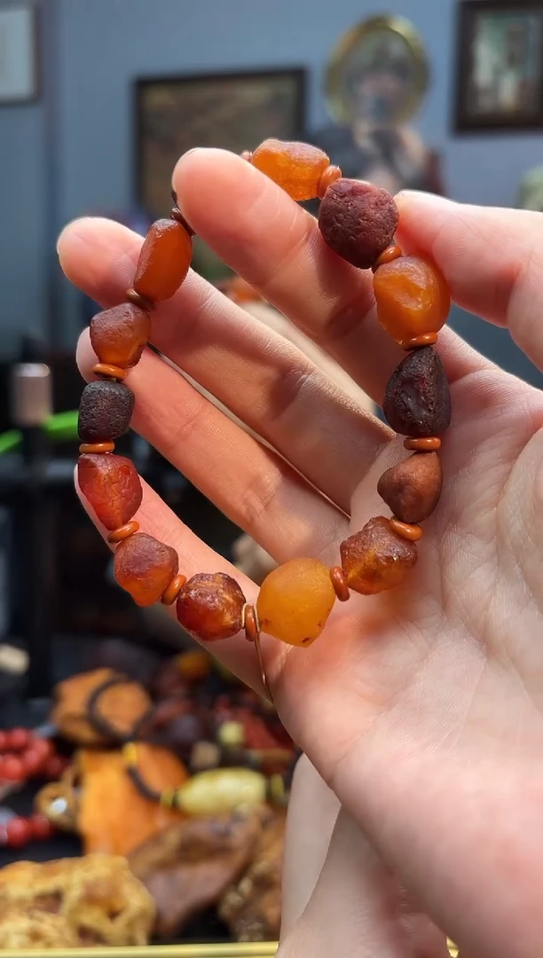 手串琥珀未镶嵌手串