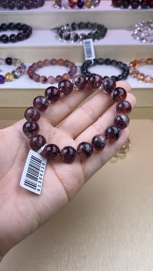 水晶手链未镶嵌金草莓超七单12m+