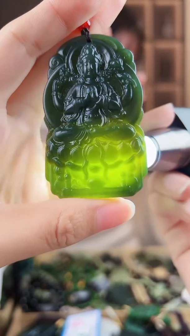 颈饰未镶嵌和田玉拍一发一，多样性发货
