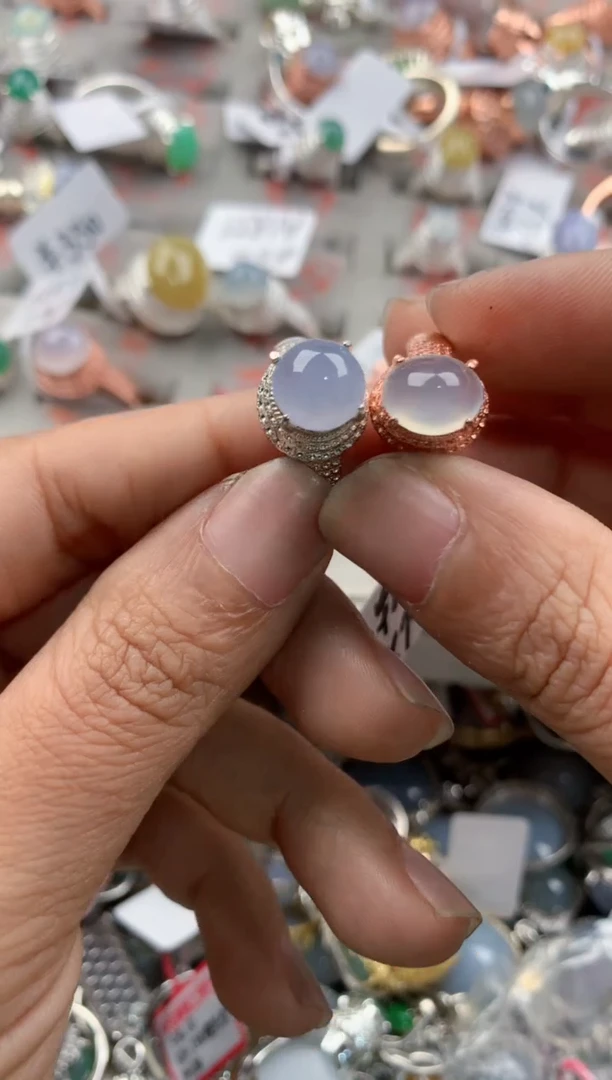 未镶嵌戒指翡翠1010---2