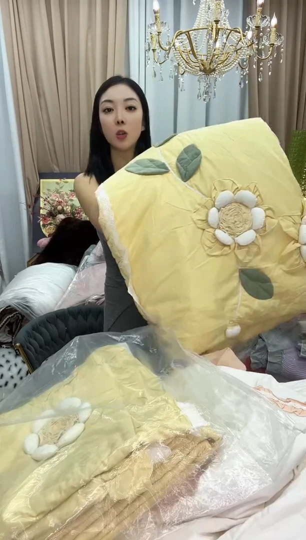 纯棉绒黄色 套件 加大