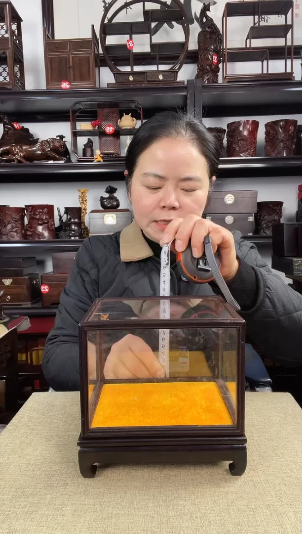 木玻璃罩1号老李红木工艺品