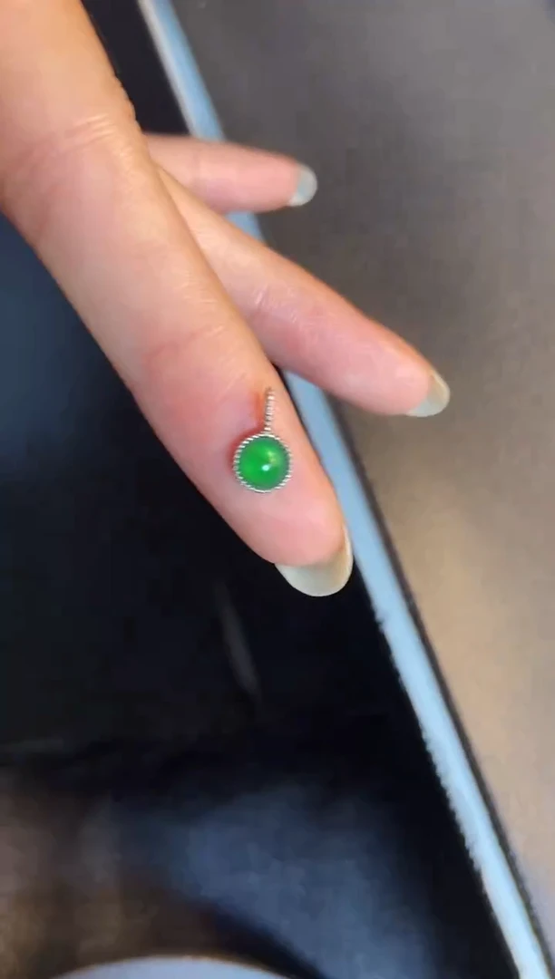 吊坠(不含链)银S925镶嵌翡翠1