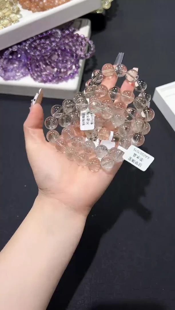 水晶手链未镶嵌62b多样性发其一【1条】默认微瑕13mm