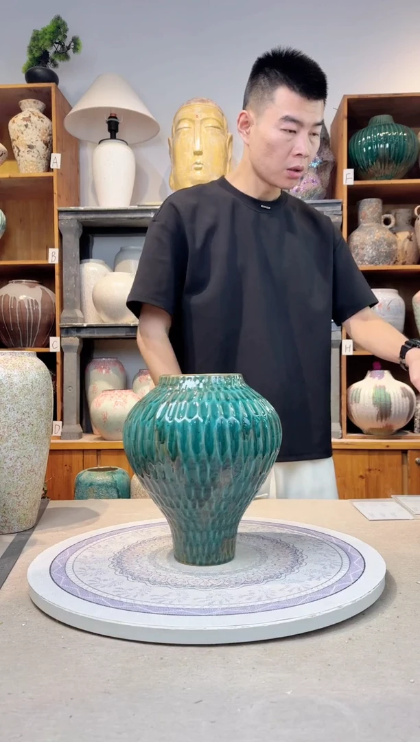 瓶孤品 手工 精品陶瓷花瓶  a258