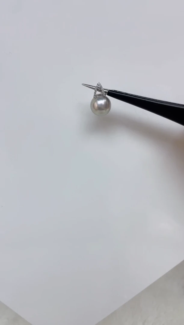 海水珍珠18K金镶嵌颈饰