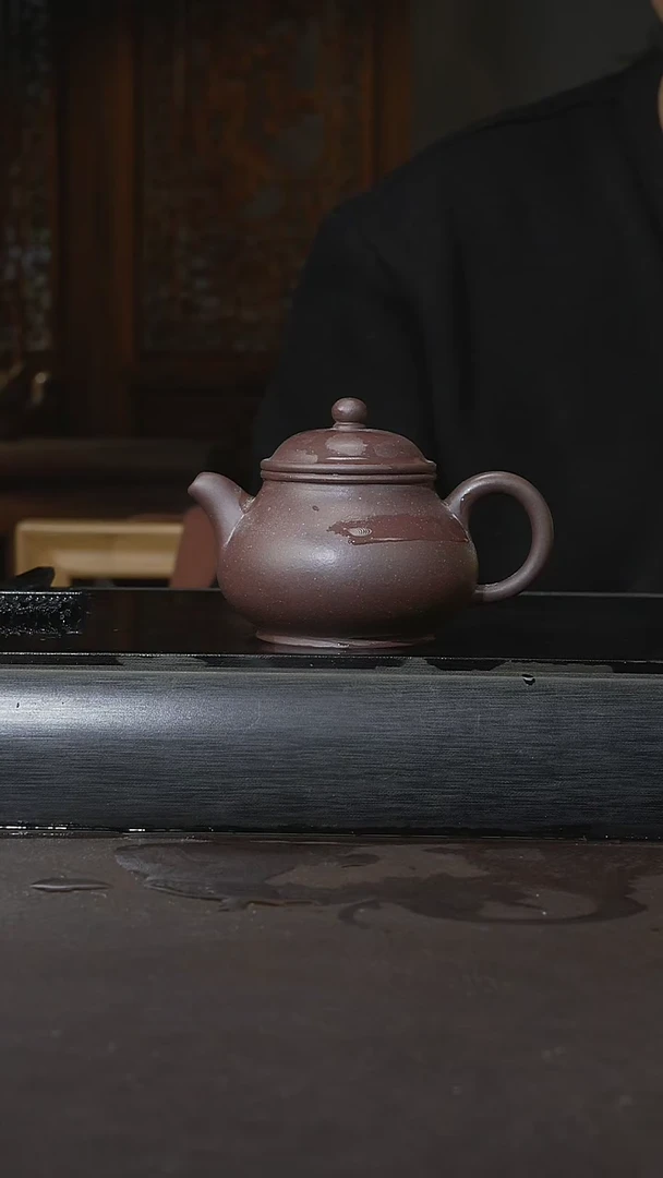 【闪购商品】紫砂茶杯底槽清 潘壶 160cc 017