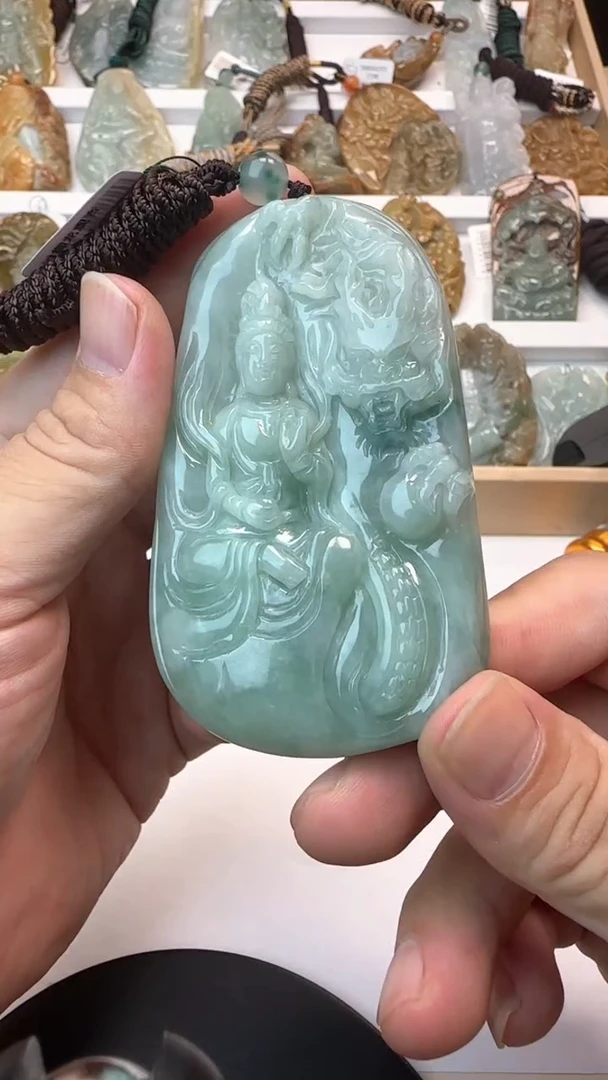 颈饰未镶嵌翡翠山*情天然翡翠