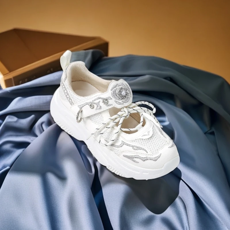 敏哥-Magic Garden 暗香玫瑰老爹鞋时尚网面厚底 MG253Q008