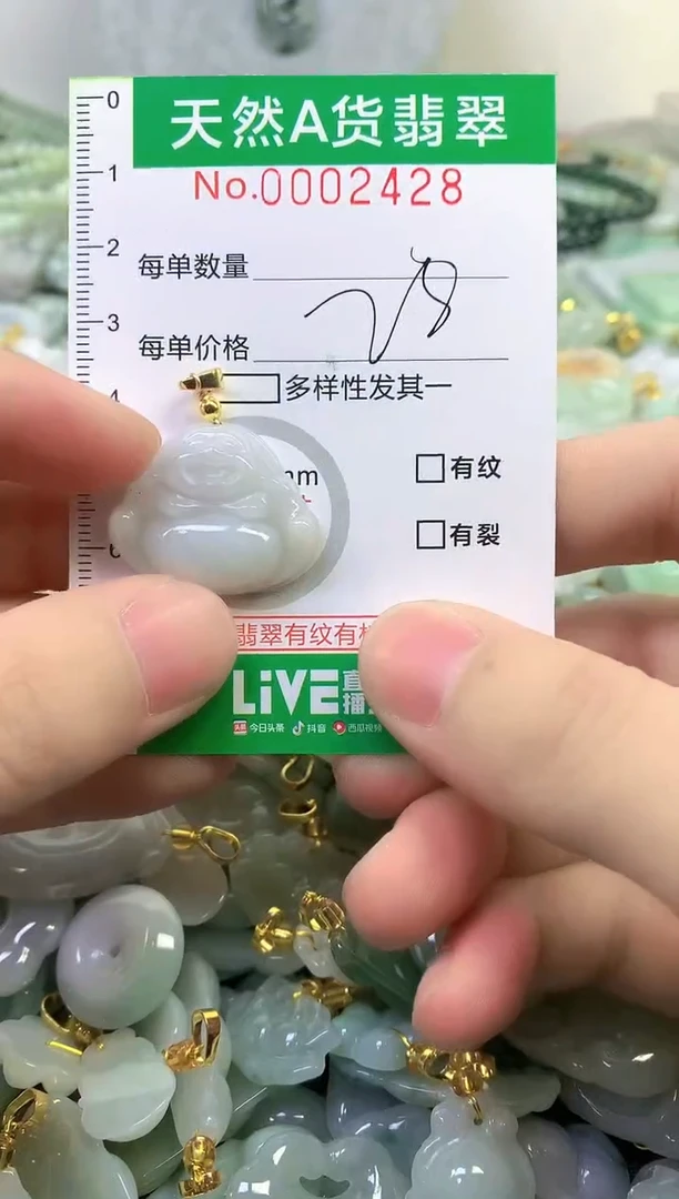颈饰未镶嵌翡翠a货翡翠