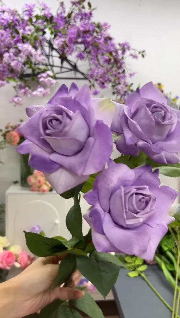 3枝紫色手感保湿水晶