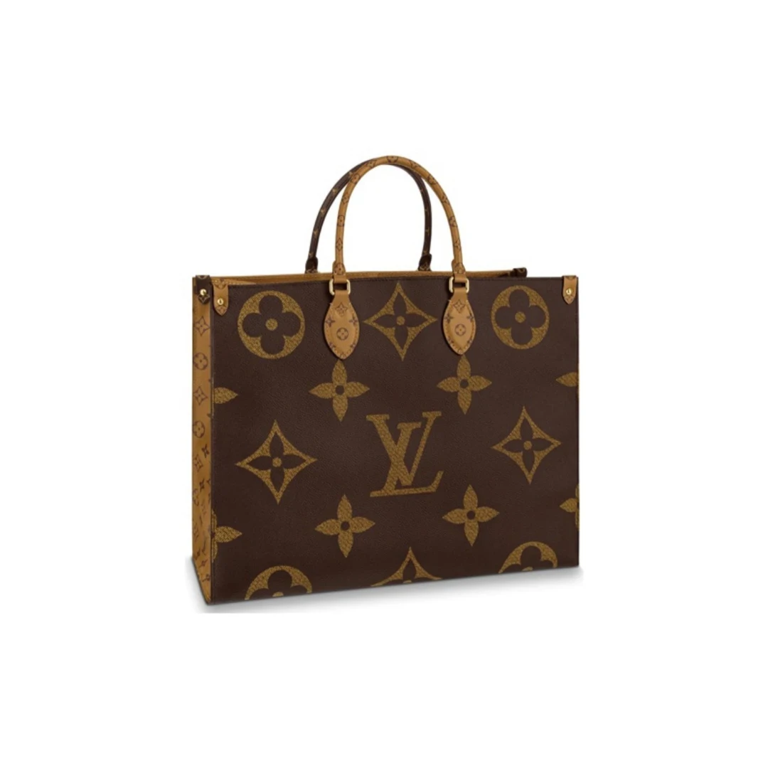 99新 LouisVuitton/路易威登 OnTheGo老花托特包中号/大号 芯片款