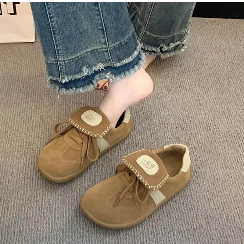 复古平底德训鞋女勃肯鞋2025春秋冬新款休闲运动鞋子百搭阿甘板鞋