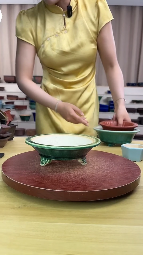 紫砂花盆浅草紫砂花盆微瑕