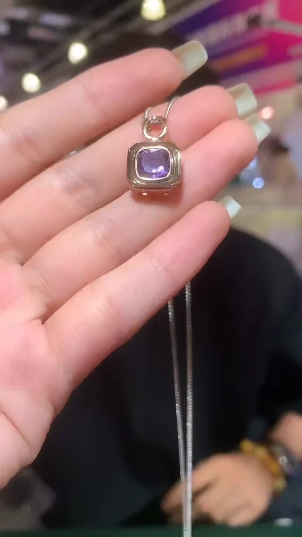 颈饰银S925镶嵌紫晶【宝石世家严选】