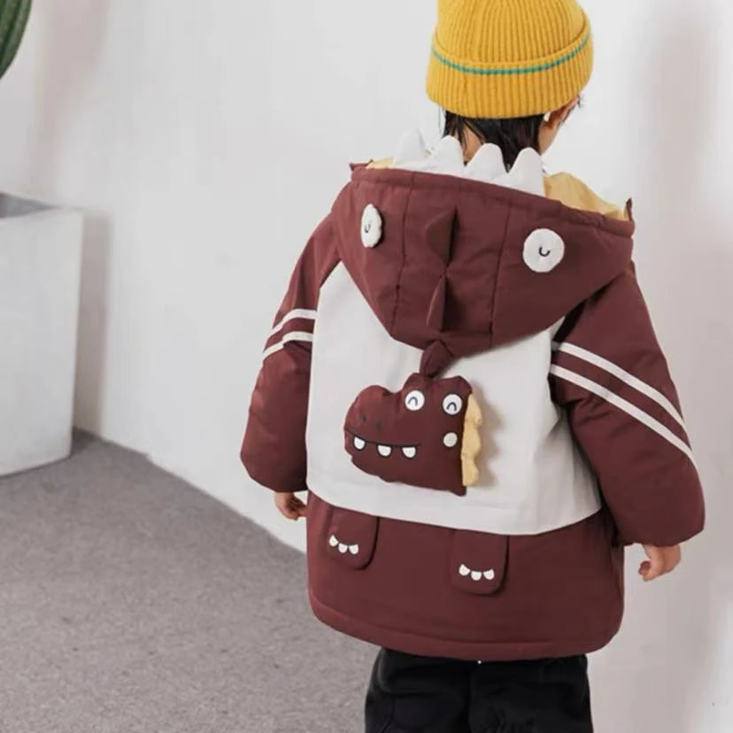 111款恐龙加棉加长毛派克棉服