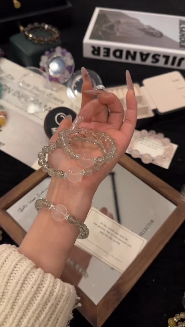 合金手链水晶绿阿赛x3484