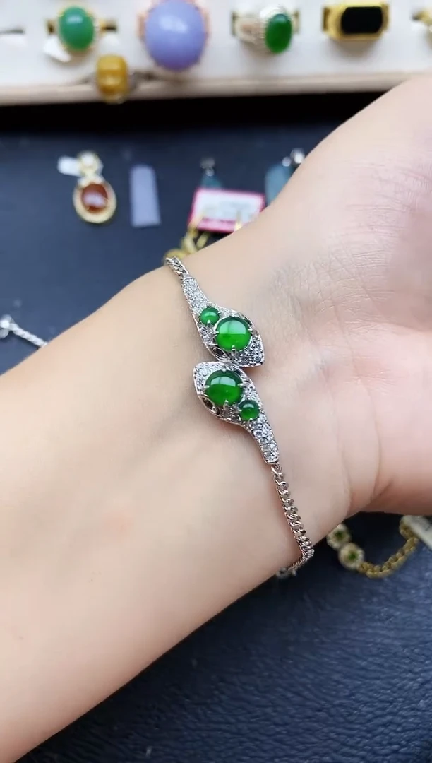 【闪购商品】翡翠戒指银S925镶嵌1111