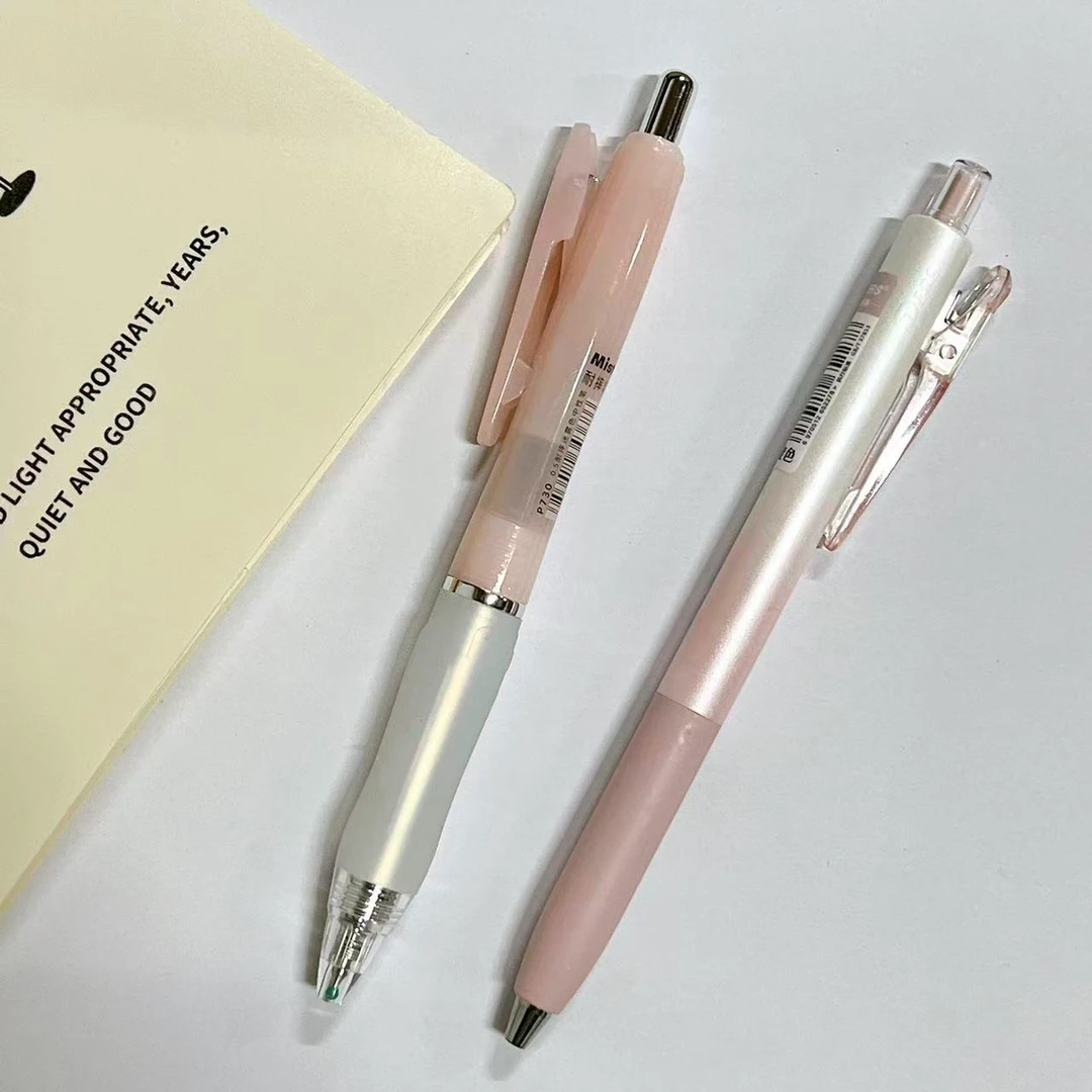 【黑墨-2支】D02粉杆鸭先知迷雾+德尔施渐变低重心笔,掉封蜡不售后