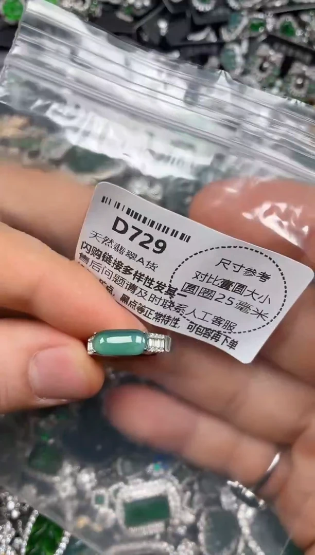 颈饰未镶嵌翡翠D729戒指