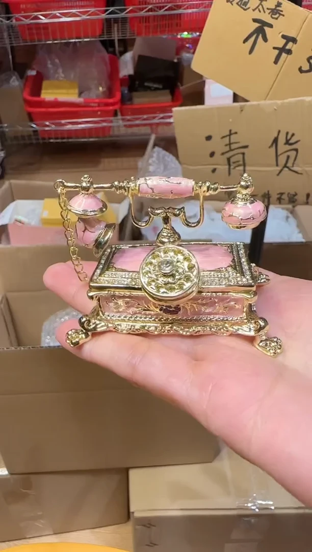 【闪购商品】茶宠珐琅首饰盒摆件AD101