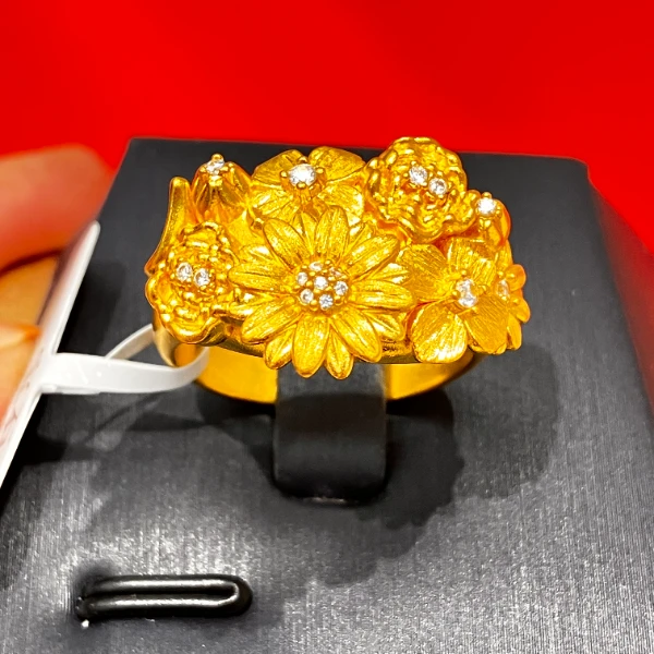 【1号货】放心黄金店 足金999戒指3.11克 (货号65）