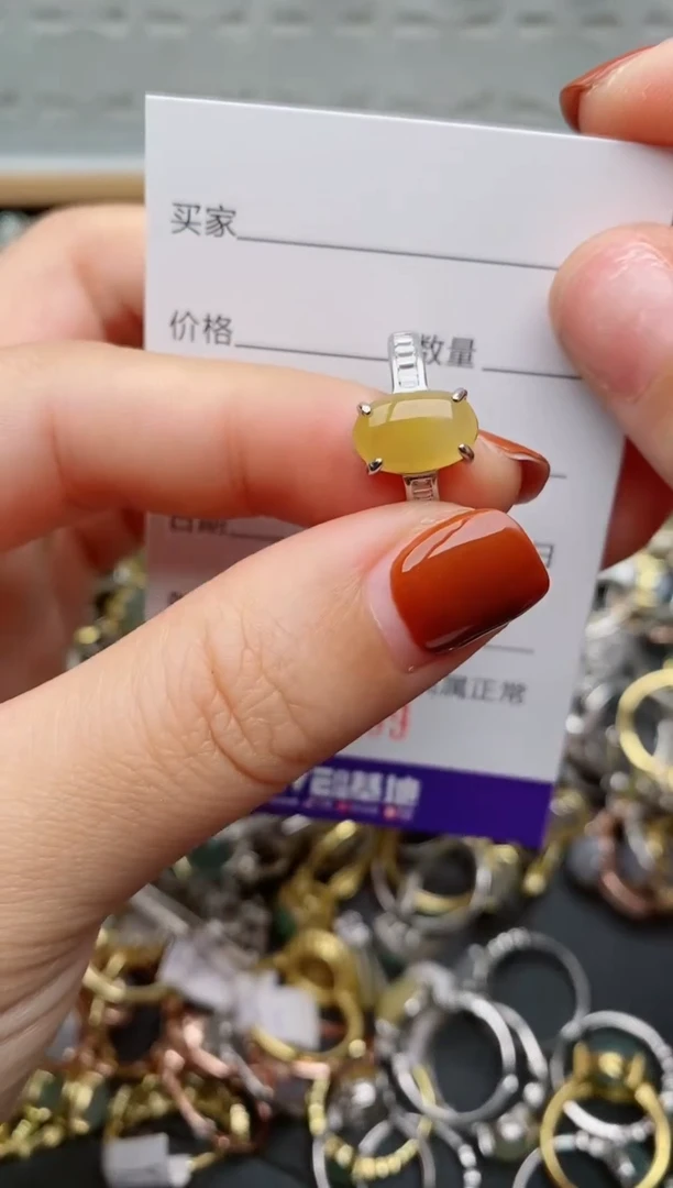 银S925镶嵌戒指翡翠.199
