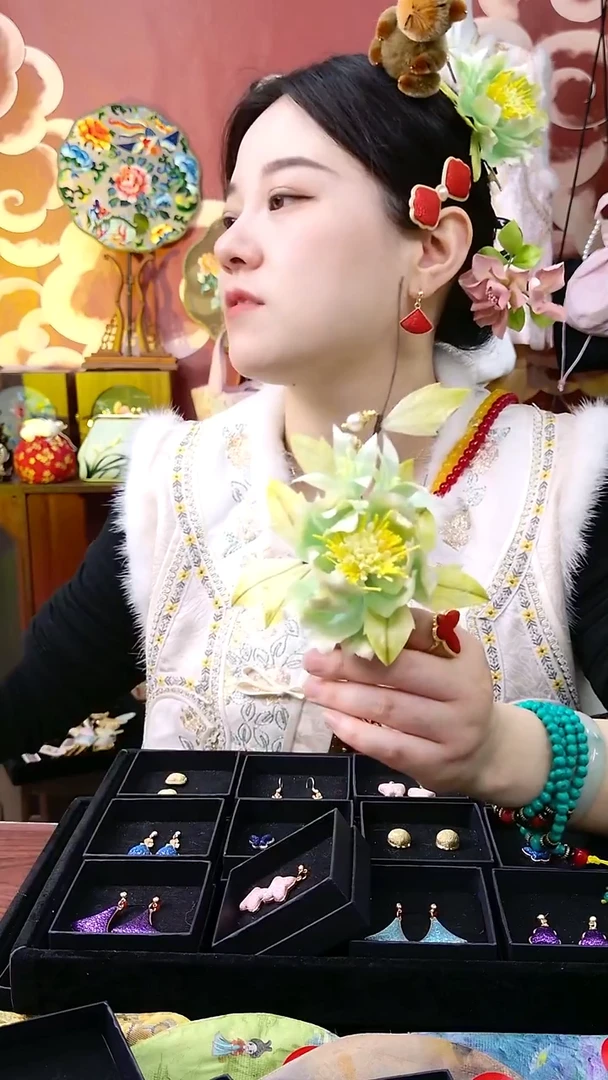 非遗绒花好美拉拉