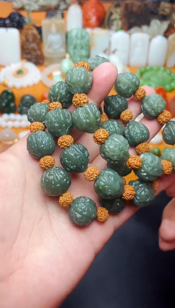 【闪购商品】和田玉手串未镶嵌核桃手串多样性拍一发一01