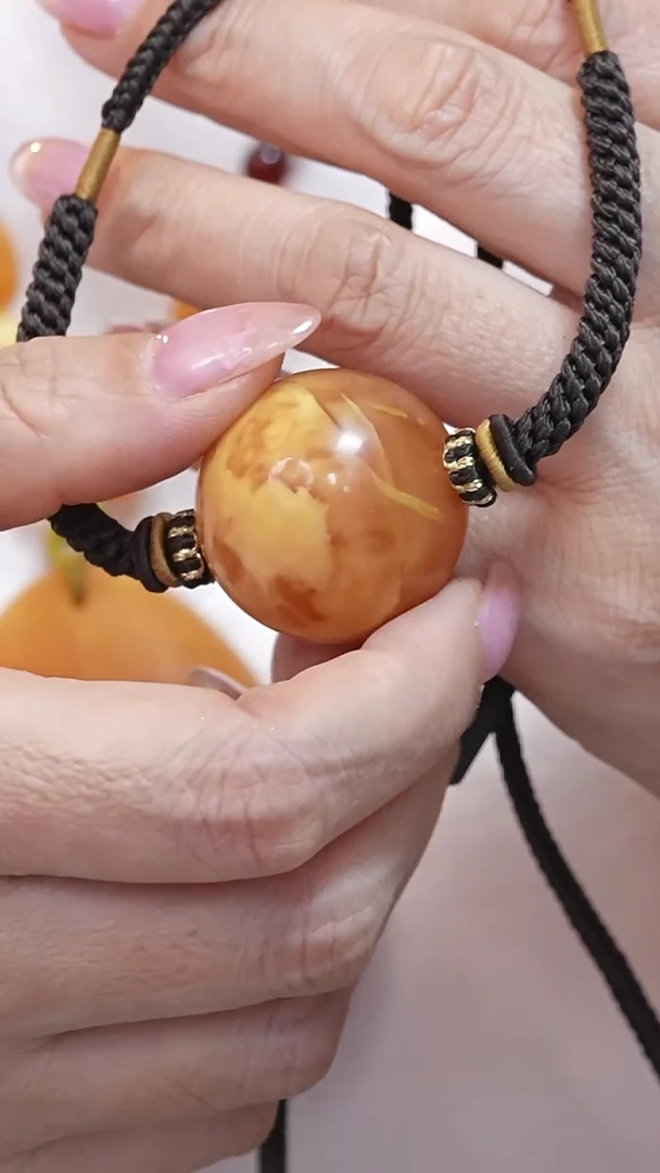 蜜蜡颈饰未镶嵌8846天然蜜蜡珠宝奇石云端妖孽全部保真