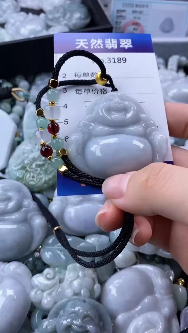 翡翠未镶嵌颈饰缅甸A货翡翠3189