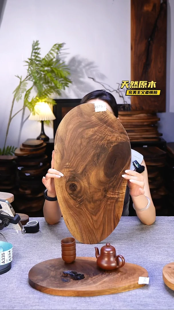 木北美黑胡桃原木.干裂疤结不属于商品质量问题完美主义者慎拍