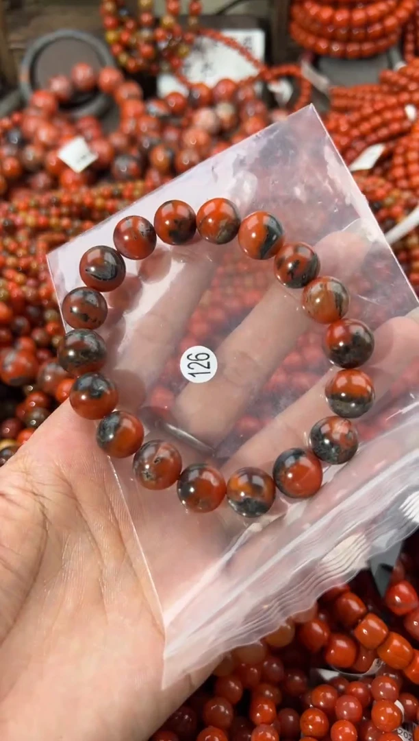 未镶嵌手串南红玛瑙12+