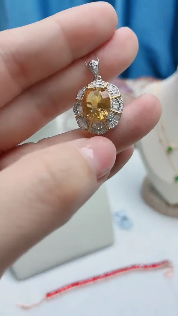 吊坠(不含链)银S925镶嵌水晶121ZB1110产品一个（多样性）