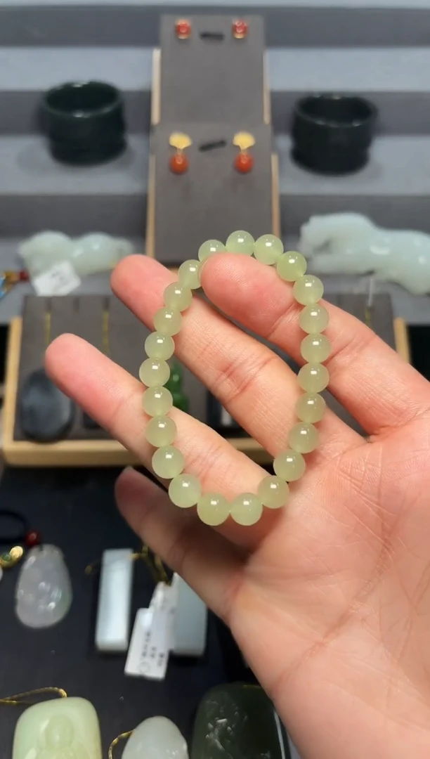 未镶嵌手链和田玉晴水手链