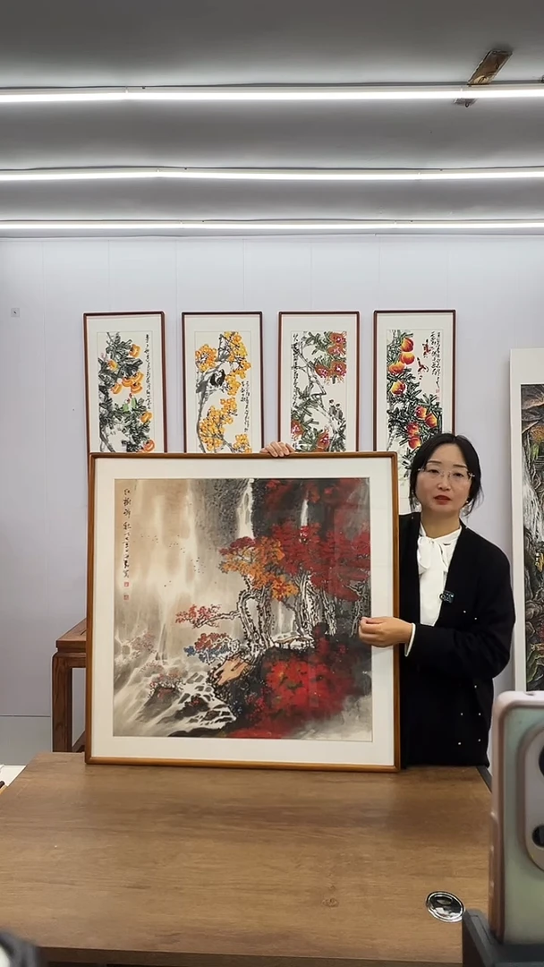 国画董海君   80*80   红树醉秋