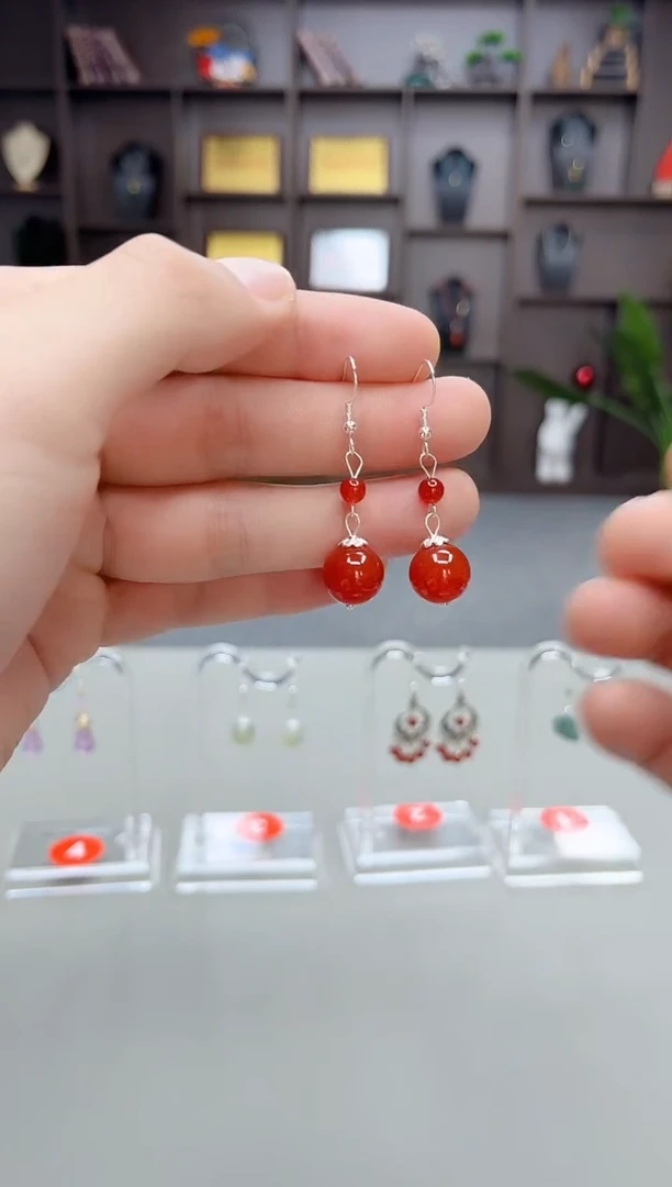 未镶嵌耳饰玛瑙/玉髓409000