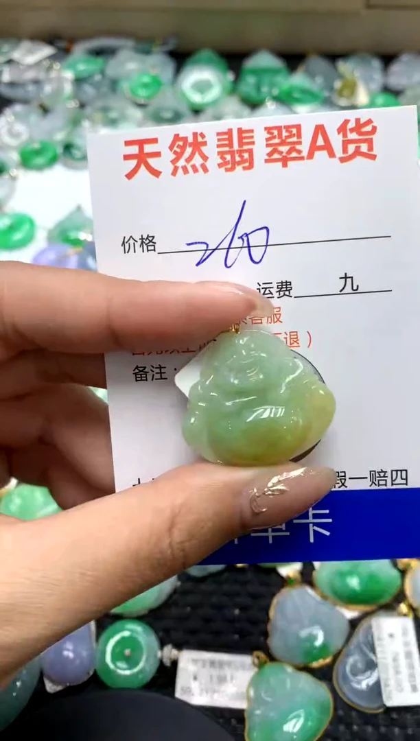 【闪购商品】翡翠颈饰18K金镶嵌1111111111